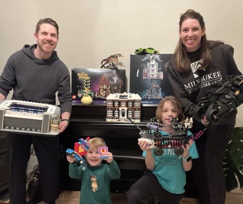 Dr. Alex Coffman with family LEGO