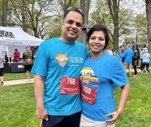 Dr. Kamal Abbi with wife at Sole Burner